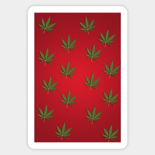 Smoking Weed Sticker